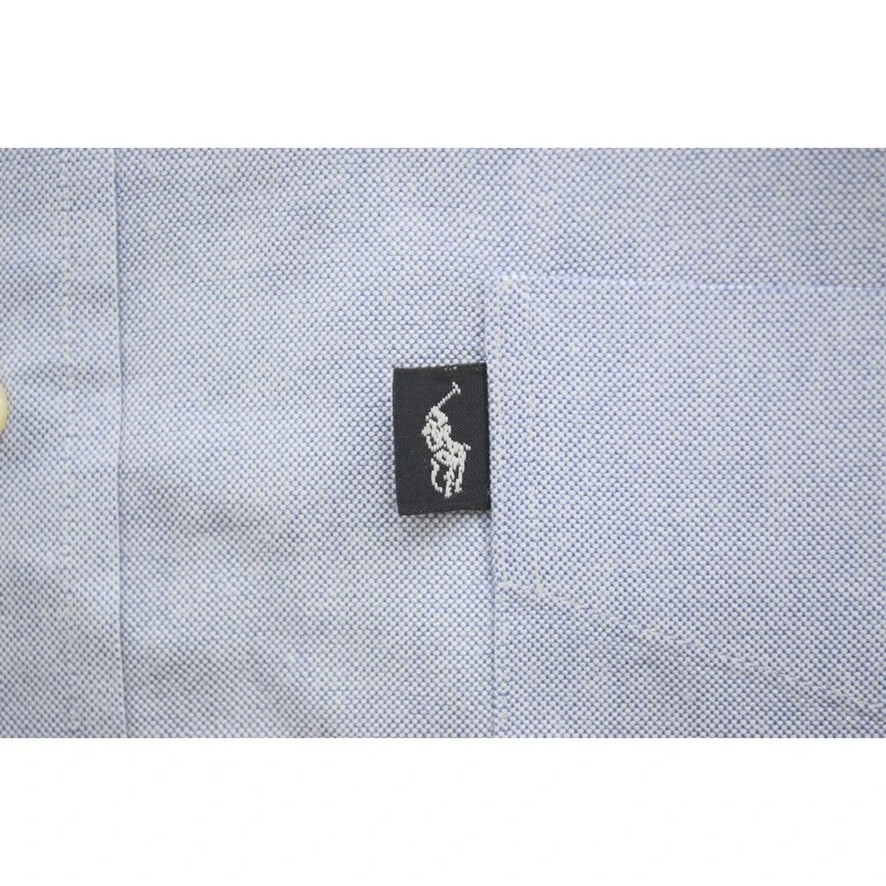 Polo Ralph Lauren Blaire Dress Shirt Blue Long‎ Sleeve Button Up Mens Size Large